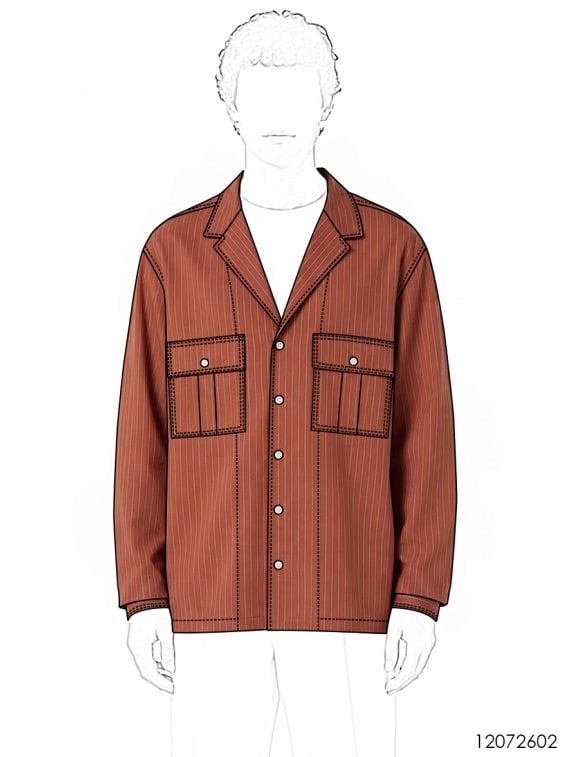 MOLDE CAMISA BASICA HOMBRE 2602