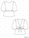 MOLDE BLUSA ABULLONADA MUJER 2603
