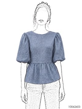 MOLDE BLUSA ABULLONADA MUJER 2603