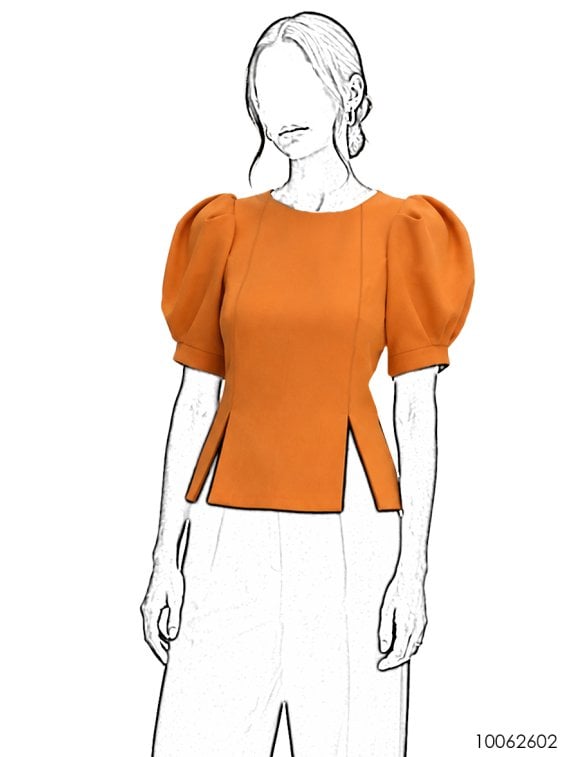 MOLDE BLUSA ABULLONADA MUJER 2602
