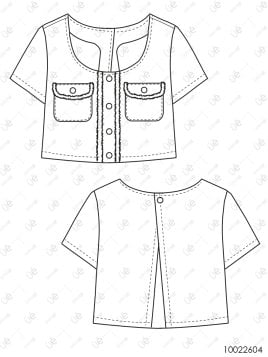 MOLDE CHAQUETA CORTA MUJER 2604