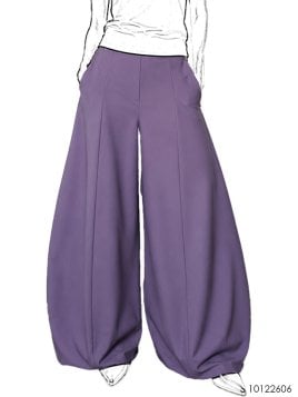MOLDE PANTALON PIERNA ANCHA MUJER 2606