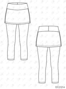 PANTALON CALZA FALDA MUJER 1214