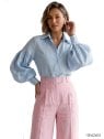 MOLDE BLUSA ABULLONADA MUJER 2605