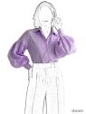MOLDE BLUSA ABULLONADA MUJER 2605