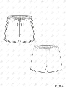 MOLDE TRAJE DE BAÑO SHORT HOMBRE 2601