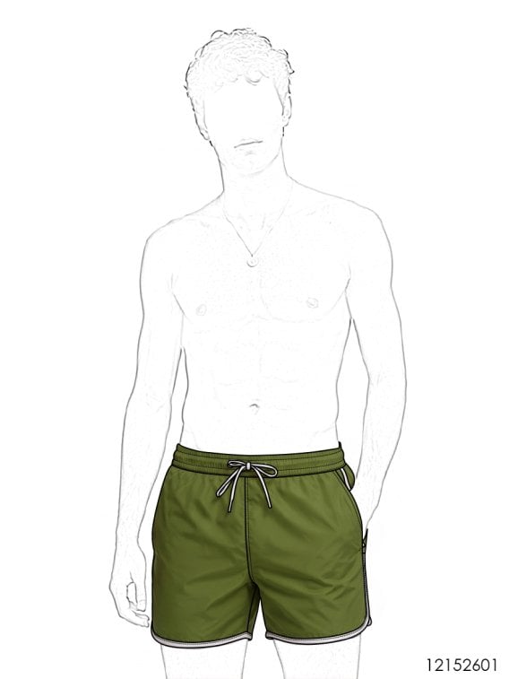 MOLDE TRAJE DE BAÑO SHORT HOMBRE 2601