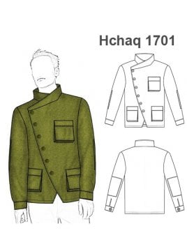 CHAQUETA CAMPERA CRUZADA HOMBRE