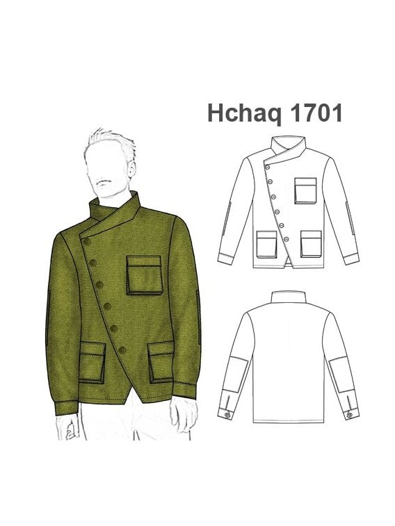 CHAQUETA CAMPERA CRUZADA HOMBRE