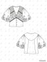 MOLDE BLUSA ABULLONADA MUJER 2604