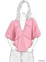 MOLDE BLUSA ABULLONADA MUJER 2604