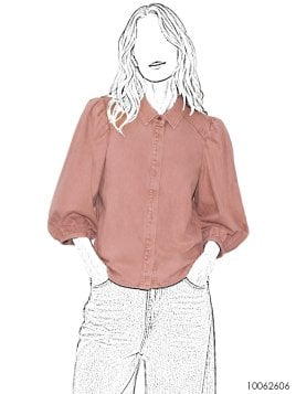 MOLDE BLUSA ABULLONADA MUJER 2606