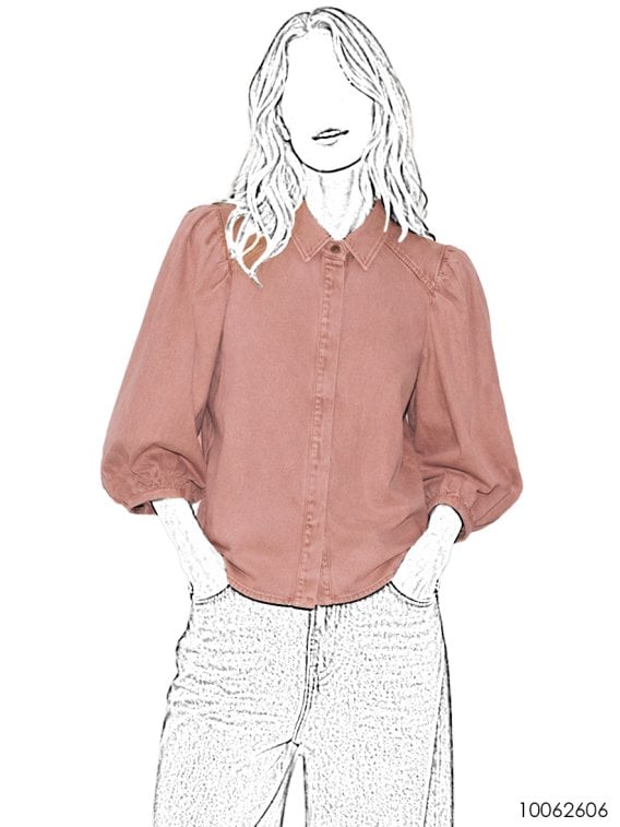 MOLDE BLUSA ABULLONADA MUJER 2606