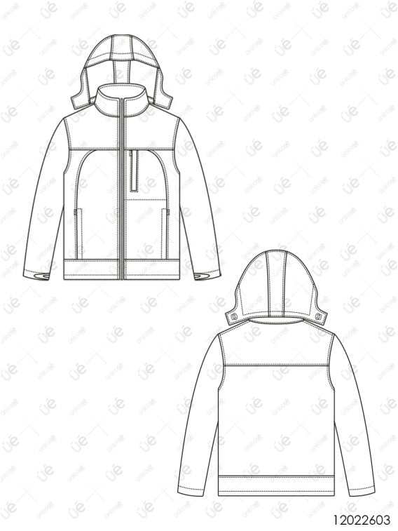 MOLDES CHAQUETA CUELLO ALTO HOMBRE 2603
