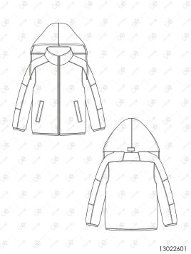 MOLDE CHAQUETA CORTES NIÑO 2601