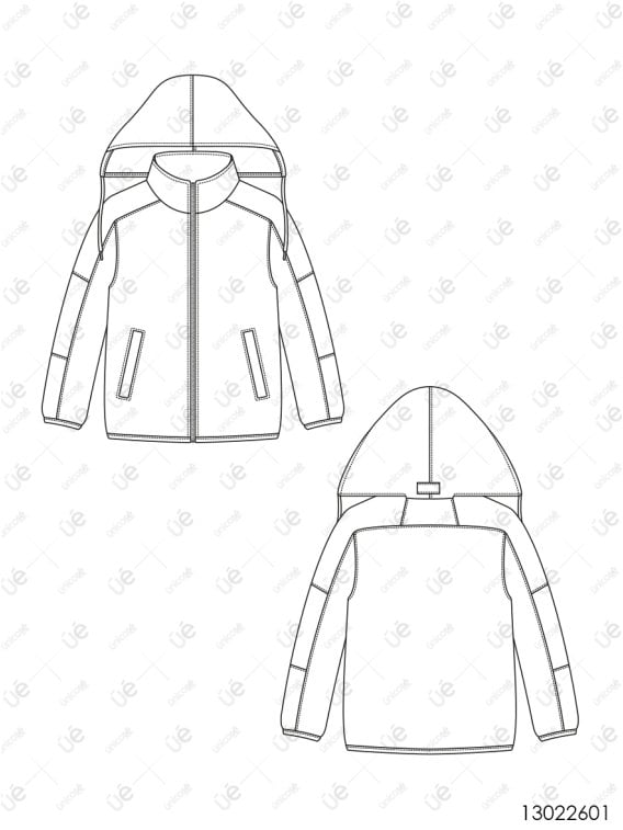 MOLDE CHAQUETA CORTES NIÑO 2601