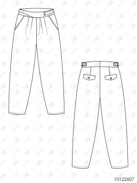 MOLDE PANTALON GURKHA MUJER 2607