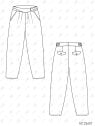 MOLDE PANTALON GURKHA MUJER 2607