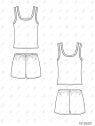 MOLDE PIJAMA 2 PIEZAS MUJER 2601