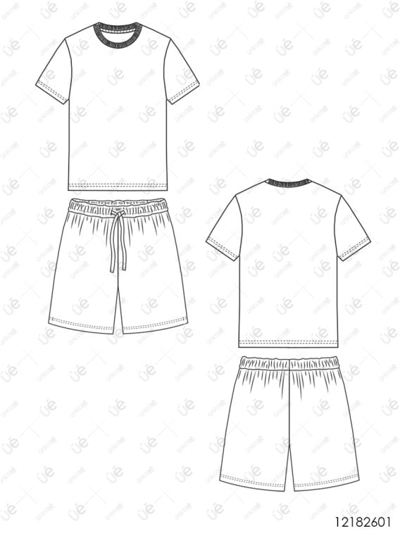 MOLDE PIJAMA 2 PIEZAS HOMBRE 2601