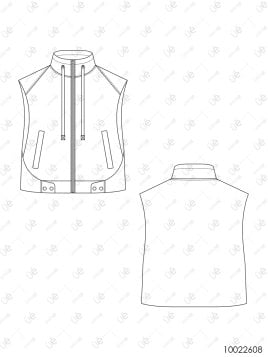 MOLDE CHAQUETA CHALECO MUJER 2608