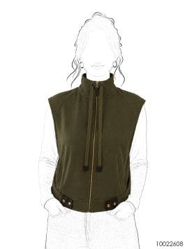 MOLDE CHAQUETA CHALECO MUJER 2608