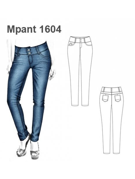 PANTALON JEANS MUJER 1604