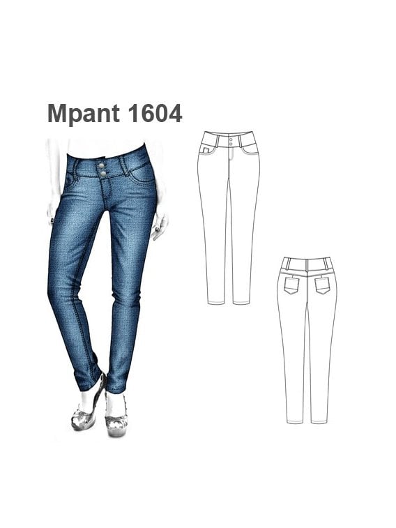 PANTALON JEANS MUJER 1604