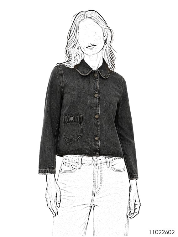 MOLDE CHAQUETA CORTA MUJER 2605