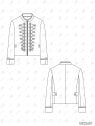 MOLDE CHAQUETA MILITAR MUJER 2607