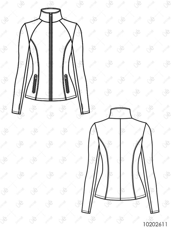 MOLDE DEPORTE CHAQUETA MUJER 2611