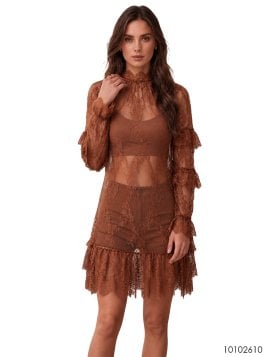MOLDE VESTIDO VOLADOS MUJER 2610