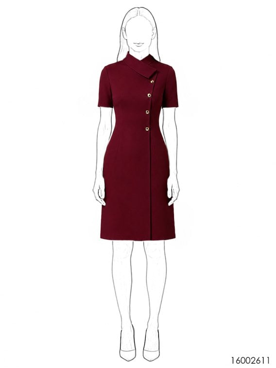 MOLDE VESTIDO ENTALLADO MUJER RT 2611