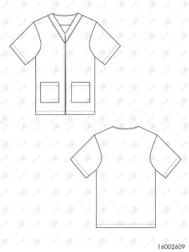 MOLDE CHAQUETA SANITARIA RT 2609