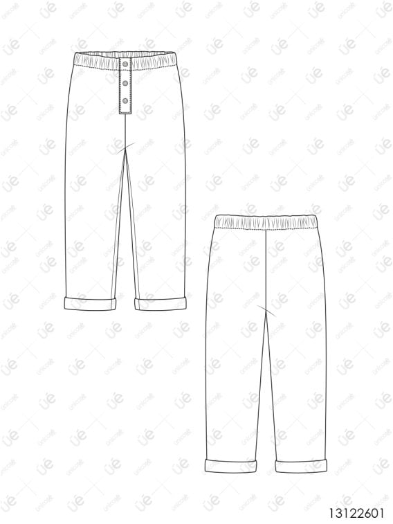 MOLDE PANTALON BASICO NIÑO 2601
