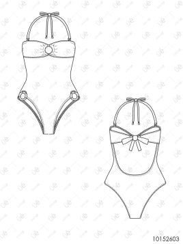 MOLDE TRAJE DE BAÑO 1 PIEZA MUJER 2603