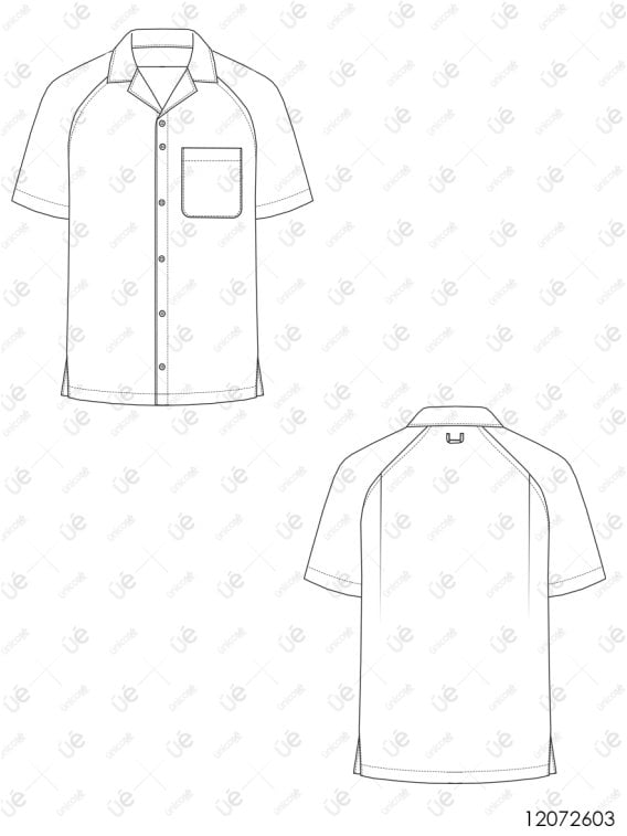 MOLDE CAMISA RAGLAN HOMBRE 2603