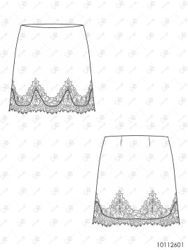MOLDE FALDA MINI MUJER 2601