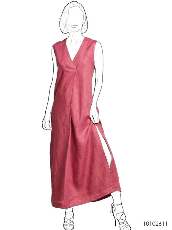 MOLDE VESTIDO HOLGADO MUJER 2611