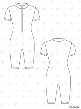 MOLDE DEPORTE CATSUIT MUJER 2232