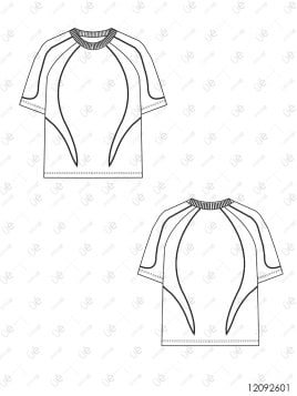 MOLDES POLERA CORTES BOXY HOMBRE 2601