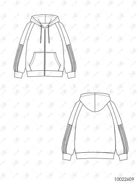 MOLDE CHAQUETA RAGLAN MUJER 2609
