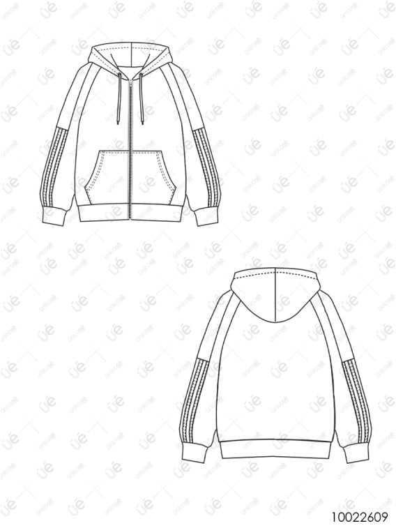 MOLDE CHAQUETA RAGLAN MUJER 2609