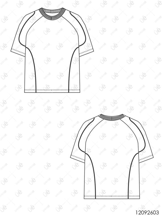 MOLDE POLERA BOXY FIT CORTES HOMBRE 2603