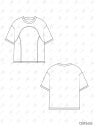 MOLDE POLERA BOXY FIT CORTES HOMBRE 2605