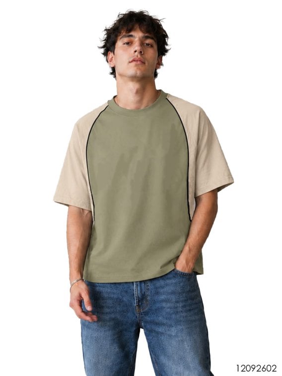 MOLDE POLERA BOXY FIT CORTES HOMBRES 2602