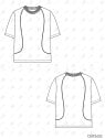 MOLDE POLERA BOXY FIT CORTES HOMBRES 2602