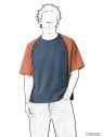 MOLDE POLERA BOXY FIT CORTES HOMBRES 2602