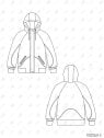 MOLDE CHAQUETA RAGLAN UNISEX Dept 2613