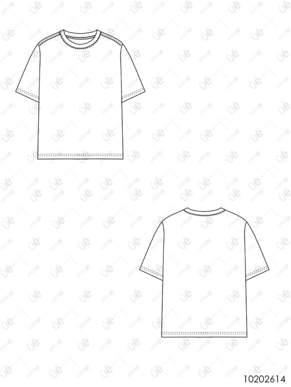 MOLDE POLERA BASICA UNISEX Dept 2614